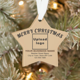 Weihnachtslicht Brown Star Acryl Ornament