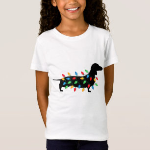 Weihnachtslicht Dackel Dackel Hund Lover T-Shirt