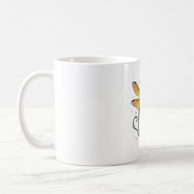 Weihnachtslicht-Dragonfly Kaffeetasse (Links)