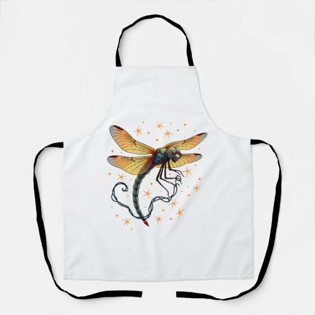 Weihnachtslicht-Dragonfly Schürze (Vorderseite)