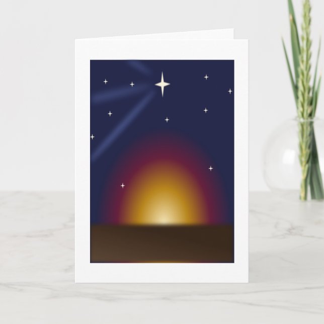 Weihnachtslicht Feiertagskarte (Vorderseite)