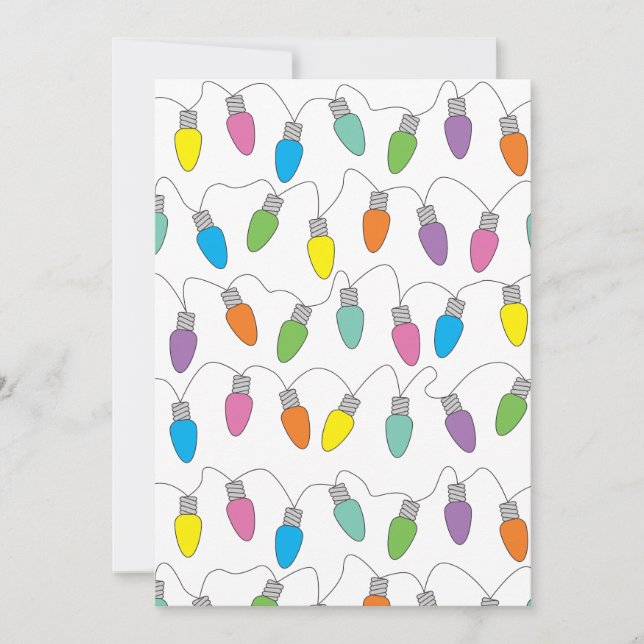 Weihnachtslicht Feiertagskarte (Vorderseite)