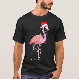 Weihnachtslicht Flamingo Lover Funny Xmas T-Shirt
