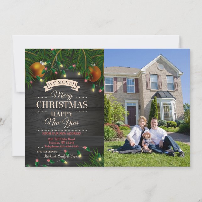 Weihnachtslicht Foto-Bewegung Ankündigung (Vorderseite)