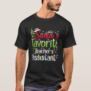Weihnachtslicht für Santas Lieblingslehrer-Assiste T-Shirt