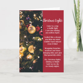 Weihnachtslicht - Gedicht Karte