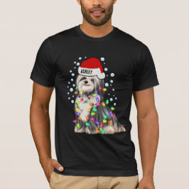 Weihnachtslicht Havanese Dog Pupp T-Shirt