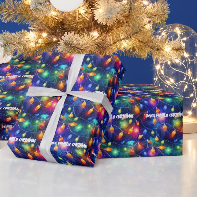 Weihnachtslicht Heller Urlaub Whimsical Merry Geschenkpapier (Feiertage)