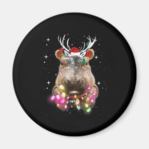 Weihnachtslicht Hippo Fiona Hippopotamus Lover Magnet