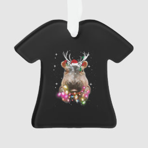 Weihnachtslicht Hippo Fiona Hippopotamus Lover Ornament