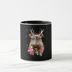 Weihnachtslicht Hippo Fiona Hippopotamus Lover Tasse