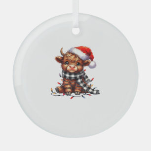 Weihnachtslicht Hochlandkuh Weihnachtslicht Ornament Aus Glas