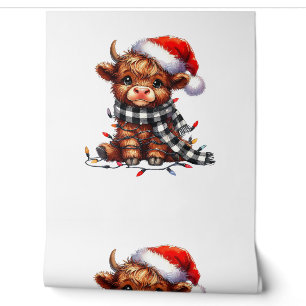 Weihnachtslicht Hochlandkuh Weihnachtslicht Tapete