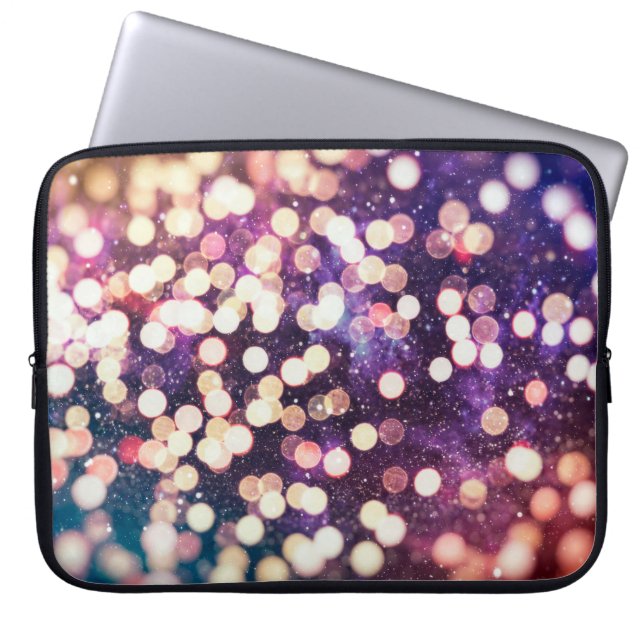 Weihnachtslicht Holiday-Glühgraphie Laptopschutzhülle (Vorderseite)