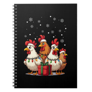 Weihnachtslicht Hühner Weihnachtsfest Weihnachten  Notizblock