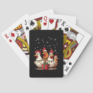 Weihnachtslicht Hühner Weihnachtsfest Weihnachten  Spielkarten