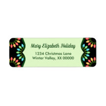 Weihnachtslicht im Muster der farbenfrohen Kreise