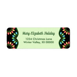 Weihnachtslicht im Muster der farbenfrohen Kreise