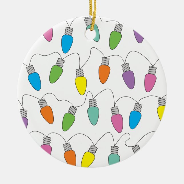 Weihnachtslicht Keramik Ornament (Vorne)