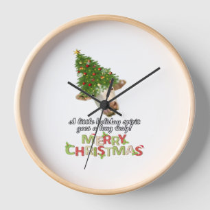 Weihnachtslicht Kuh Liebhaber Klassischer T - Shir Uhr