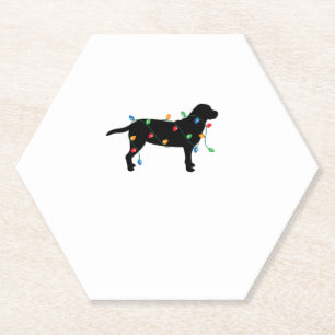 Weihnachtslicht Labrador Retriever Hundeshirt Untersetzer