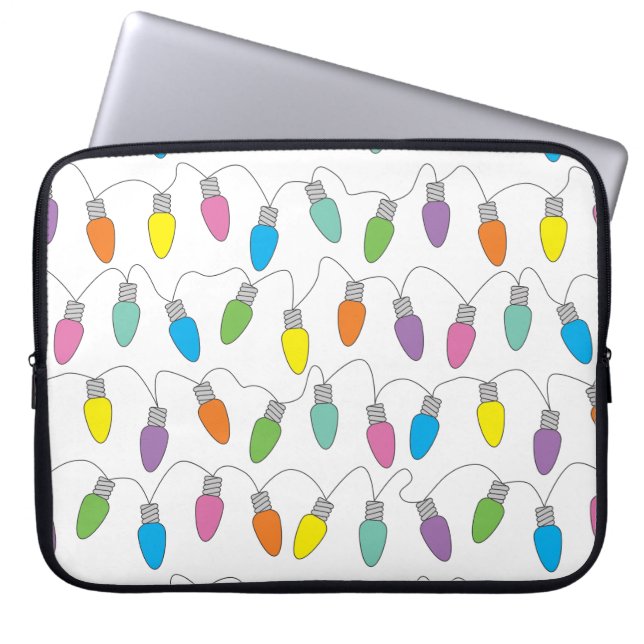 Weihnachtslicht Laptopschutzhülle (Vorderseite)