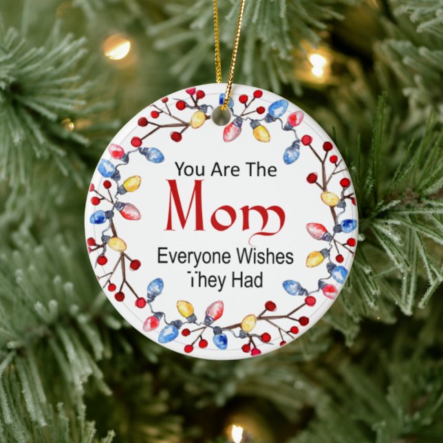 Weihnachtslicht Mama Keramik Keramik Ornament (Baum)