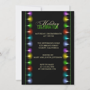 Weihnachtslicht-Party Einladung