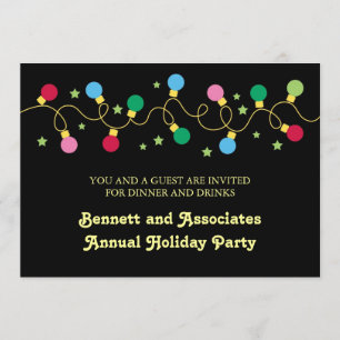 Weihnachtslicht-Party Einladung