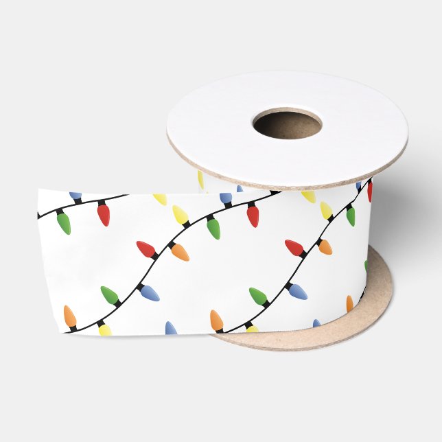 Weihnachtslicht Satin Ribbon Satinband (Spule)