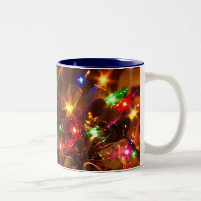 Weihnachtslicht-Tasse Zweifarbige Tasse (Rechts)