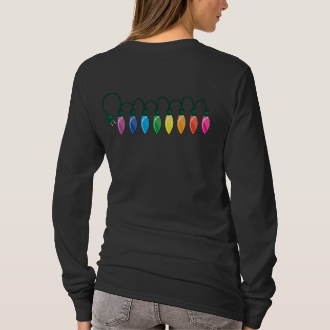 Weihnachtslicht, Weihnachtszeit T-Shirt (Rückseite)