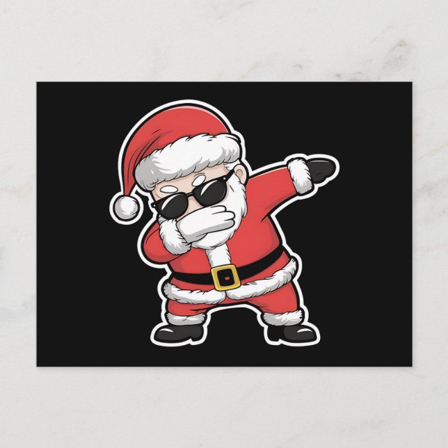 WeihnachtsLICHTE Dabbing Kinder Weihnachtsgeschenk Feiertagspostkarte (Vorderseite)