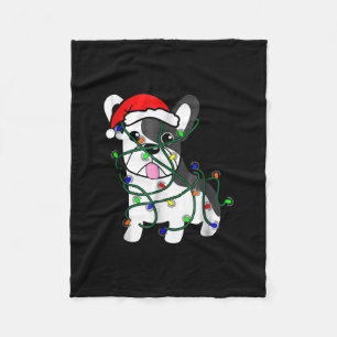 weihnachtslichter dekoration lustiger französische fleecedecke