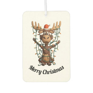 Weihnachtslichter Elch Autolufterfrischer