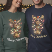 Weihnachtslichter Elch