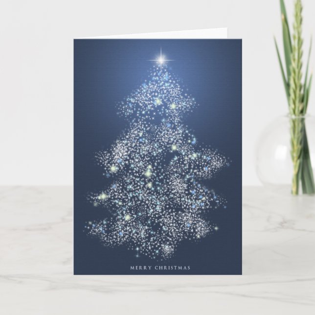 Weihnachtslichter Feiertagskarte (Vorderseite)