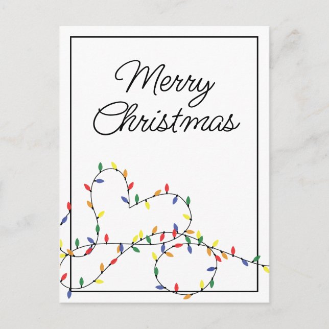 Weihnachtslichter_Herz Postkarte (Vorderseite)