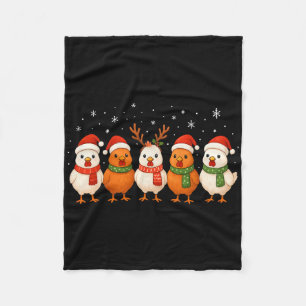 Weihnachtslichter Huhn Santa Kawaii Weihnachtsbaum Fleecedecke