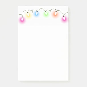 Weihnachtslichter Post-it Klebezettel