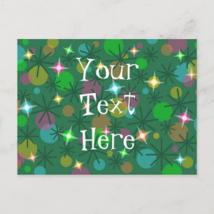 Weihnachtslichter Postkarte "Ihres Textes"