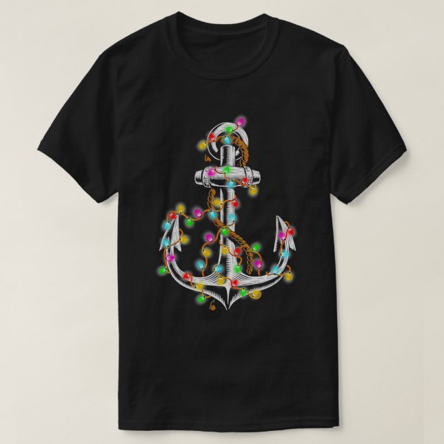 Weihnachtslichter Segeln 2 T-Shirt (Design vorne)