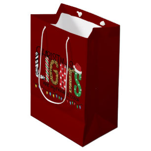 Weihnachtslichter sind meine Lieblingsfarbe Santa Mittlere Geschenktüte
