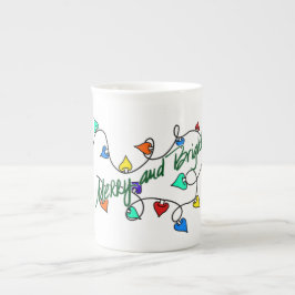 Weihnachtslichter-Tasse Prozellantasse