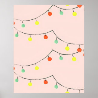 Weihnachtslichterkette poster