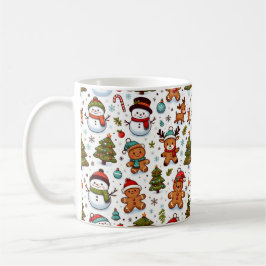 Weihnachtslichtmuster Kaffeetasse