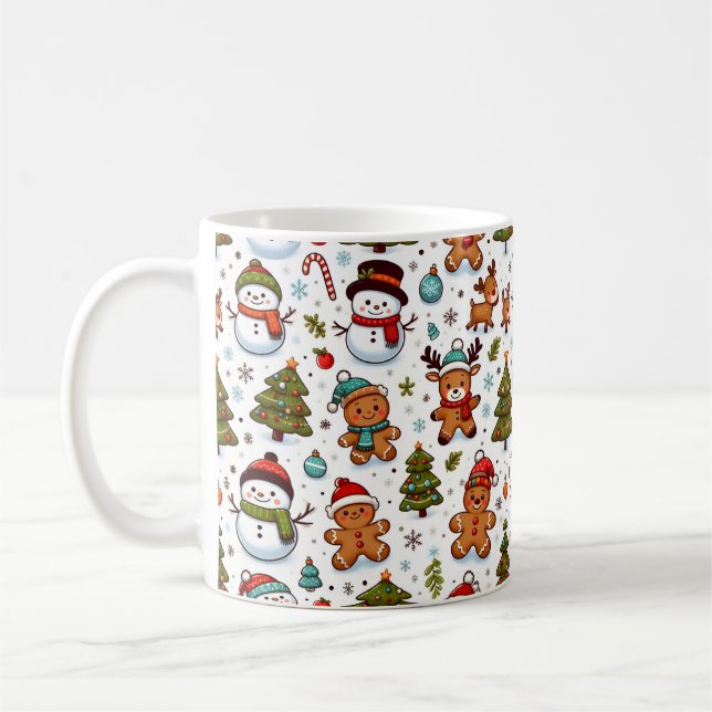 Weihnachtslichtmuster Kaffeetasse (Links)
