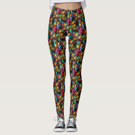 Weihnachtslichtmuster Leggings