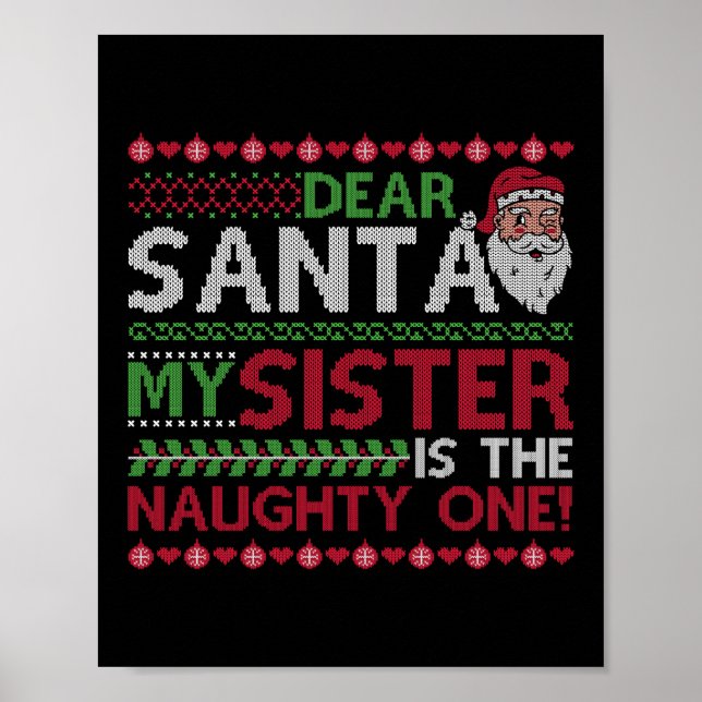 Weihnachtsliebe Mein Schwester ist der schmucke Poster (Vorne)