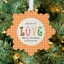 Weihnachtsliebe Moderne Typografie Personalisiert
